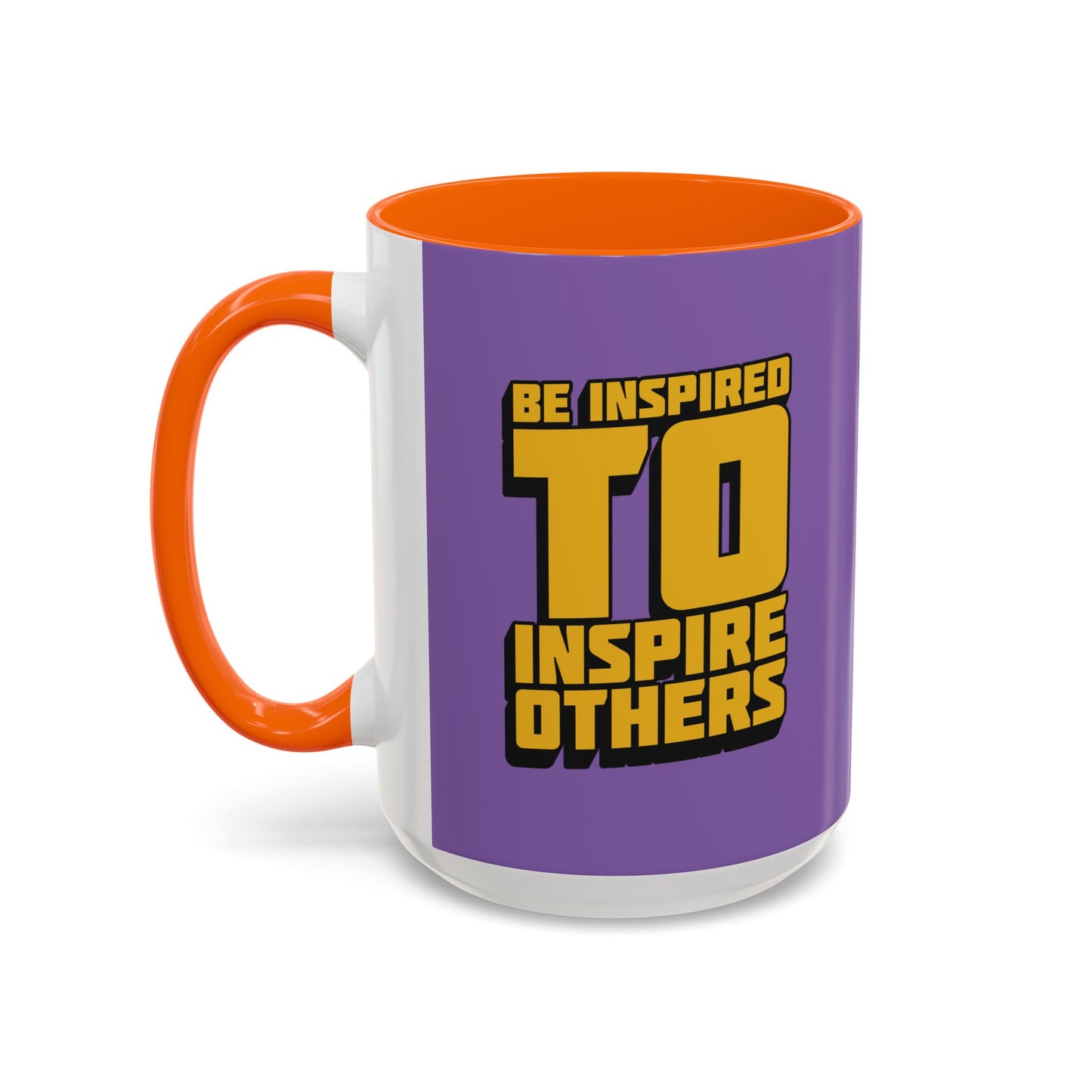 Be Inspired To Inspire Others Accent Coffee Mug (11, 15oz)