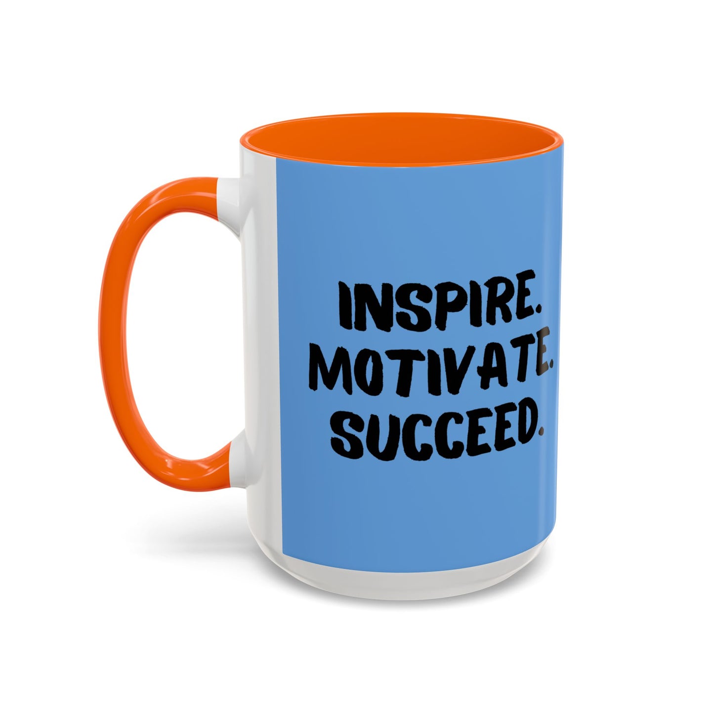 Inspire Motivate Succeed Accent Coffee Mug (11, 15oz)