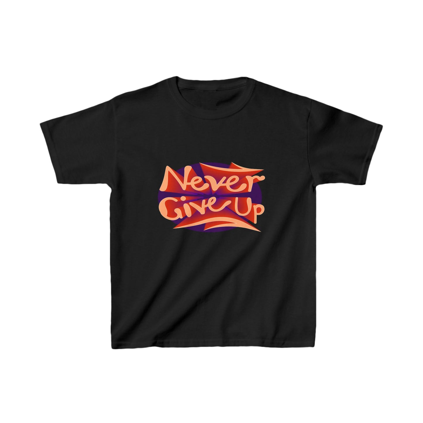 Never Give Up Kids Heavy Cotton™ Tee