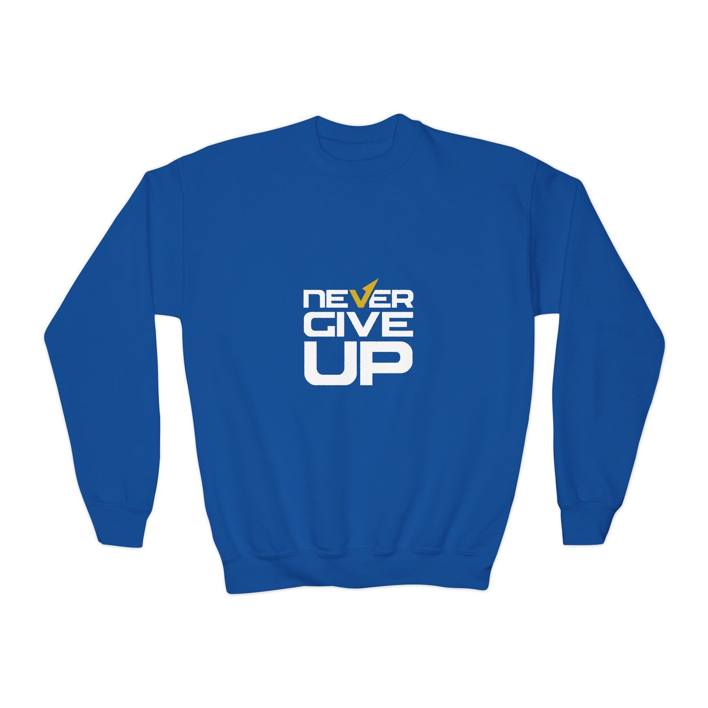 Never Give Up Youth Crewneck Sweatshirt