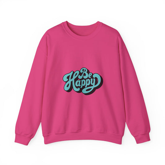 Be Happy Unisex Heavy Blend™ Crewneck Sweatshirt