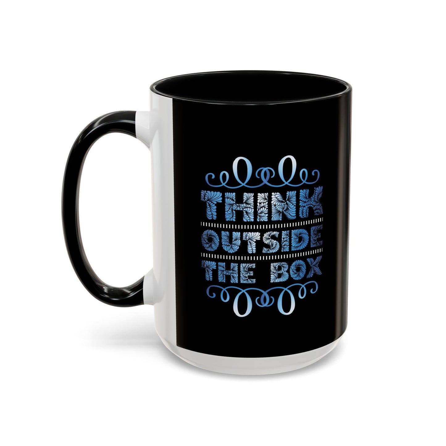 Think Outside The Box Accent Coffee Mug (11, 15oz)