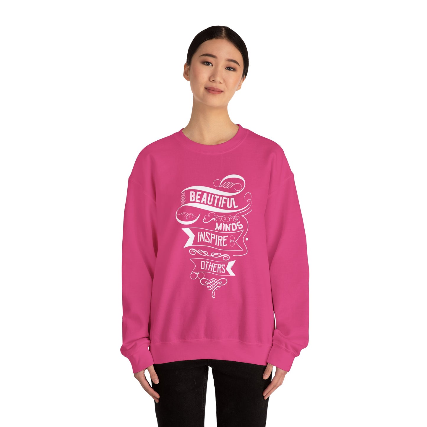 Beautiful Minds Inspire Others Unisex Heavy Blend™ Crewneck Sweatshirt