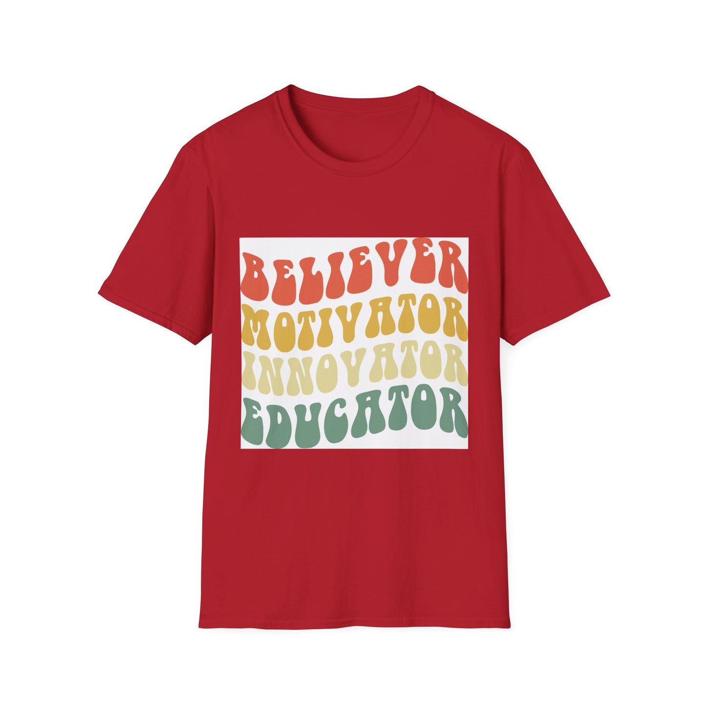 Believer Motivator Innovator Educator  Unisex Softstyle T-Shirt
