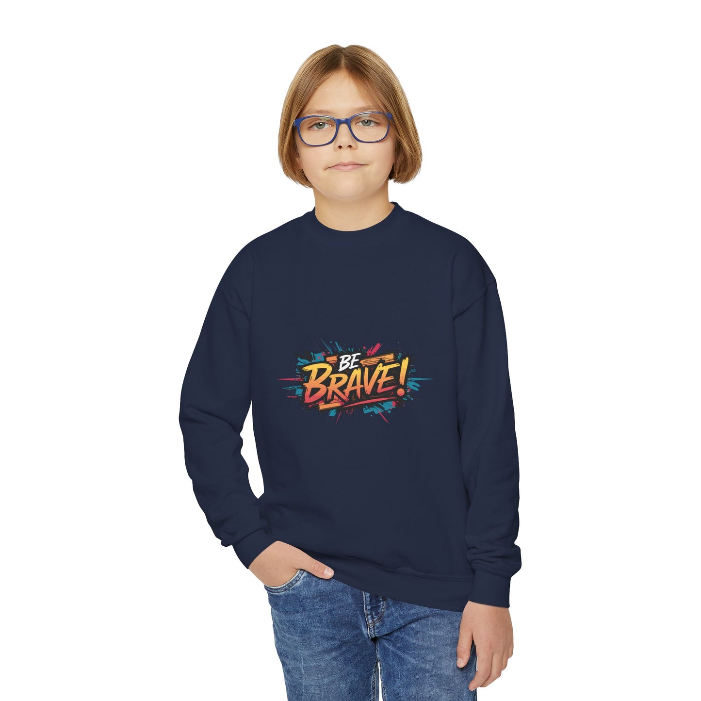 Be Brave! Youth Crewneck Sweatshirt