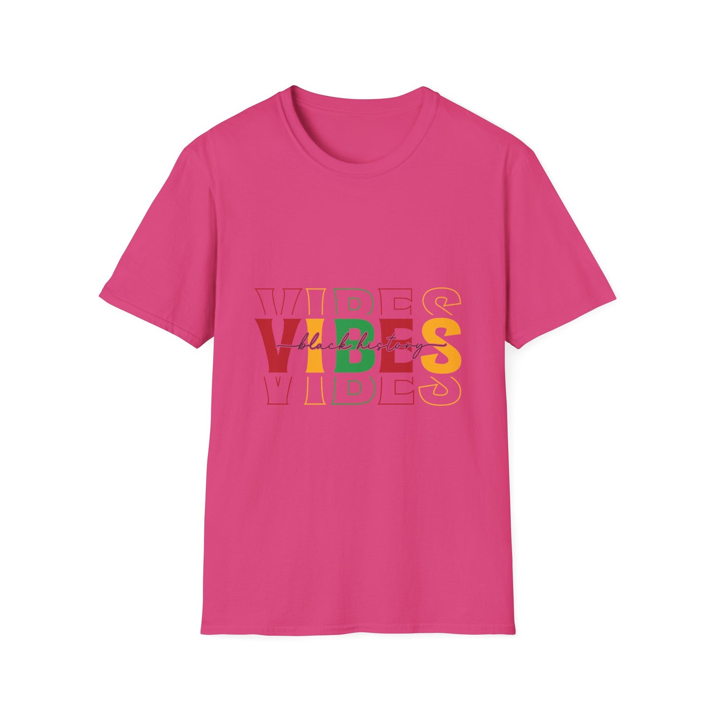 Vibes Black History Unisex Softstyle T-Shirt