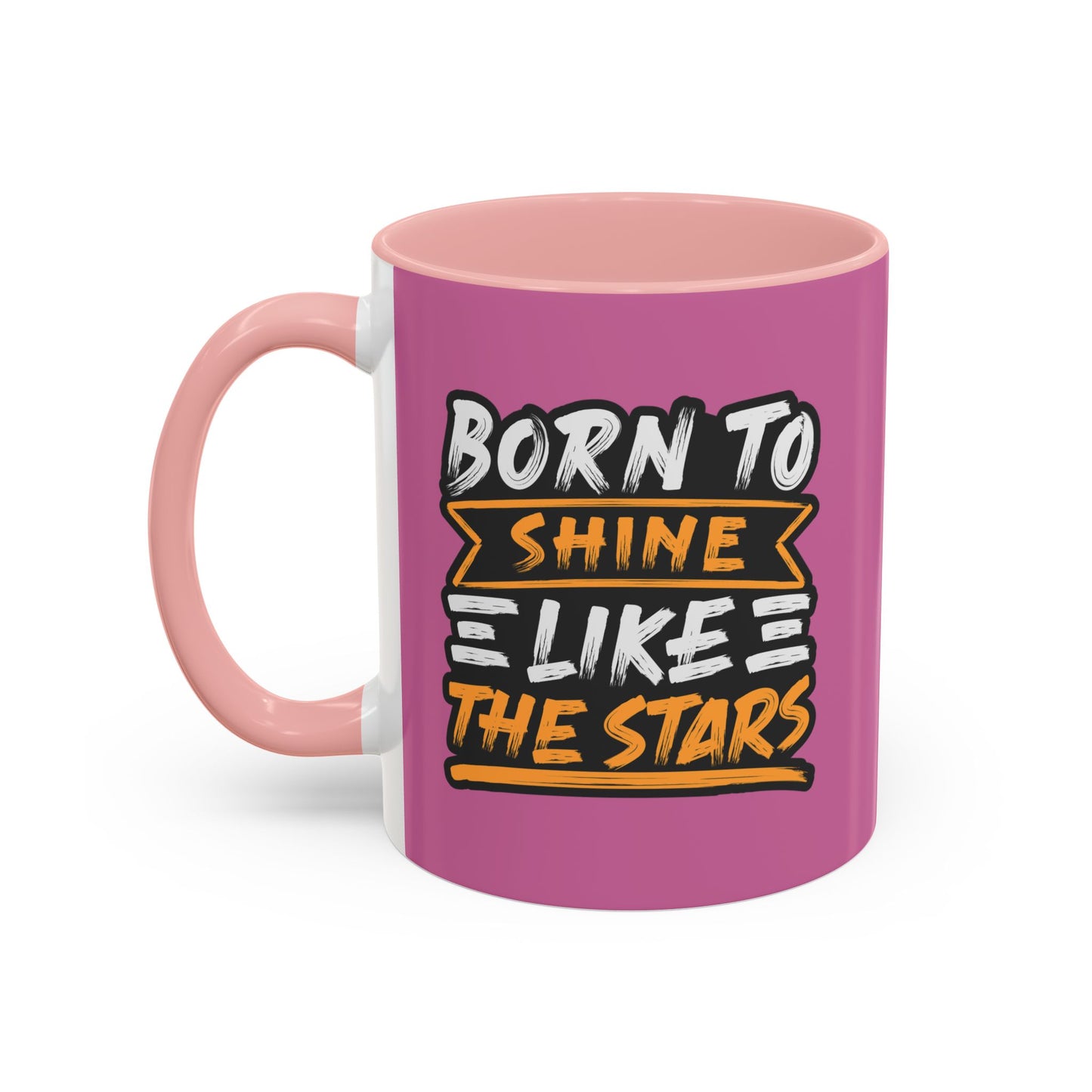Born To Shine Like The Stars Accent Coffee Mug (11, 15oz)