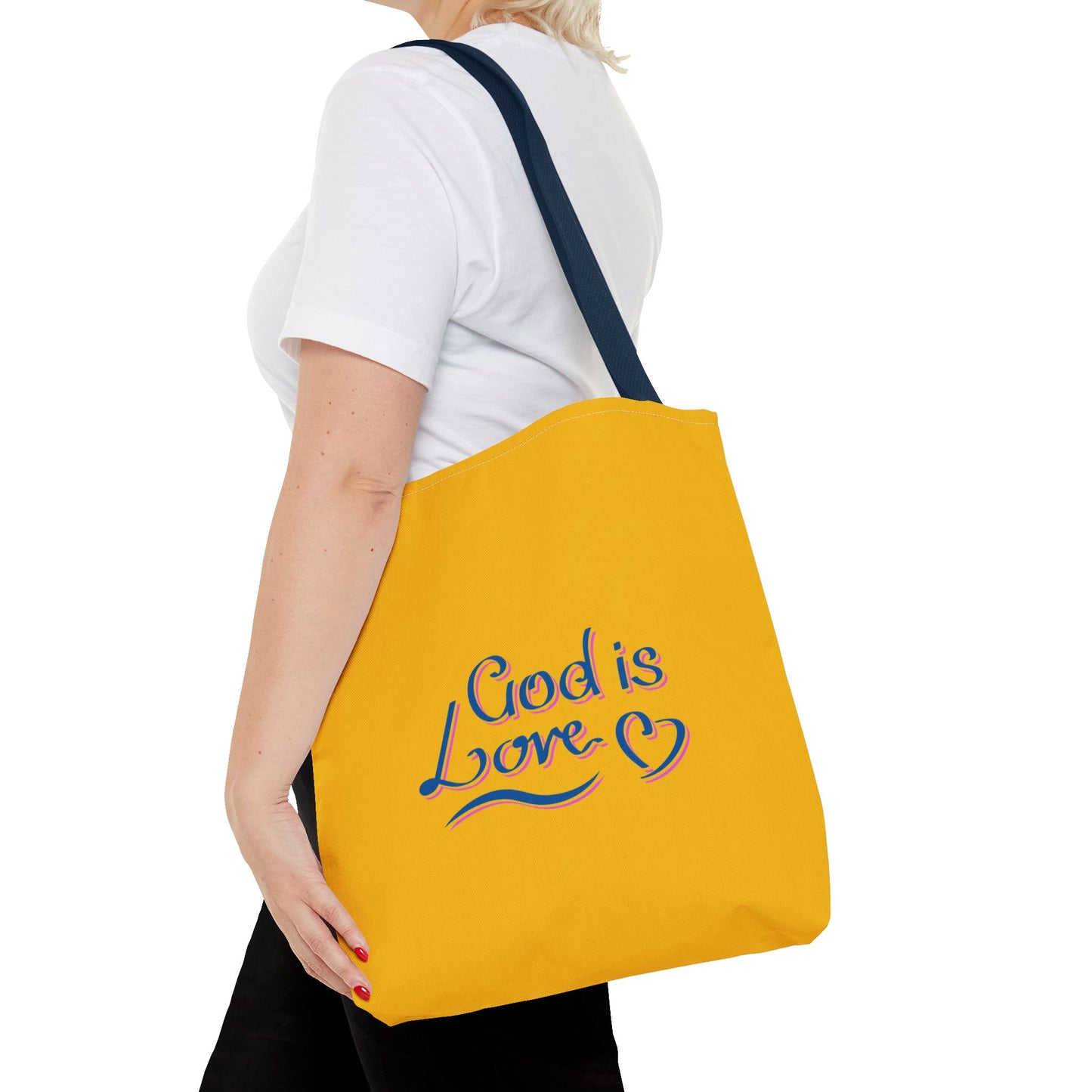 God Is Love Tote Bag (AOP)