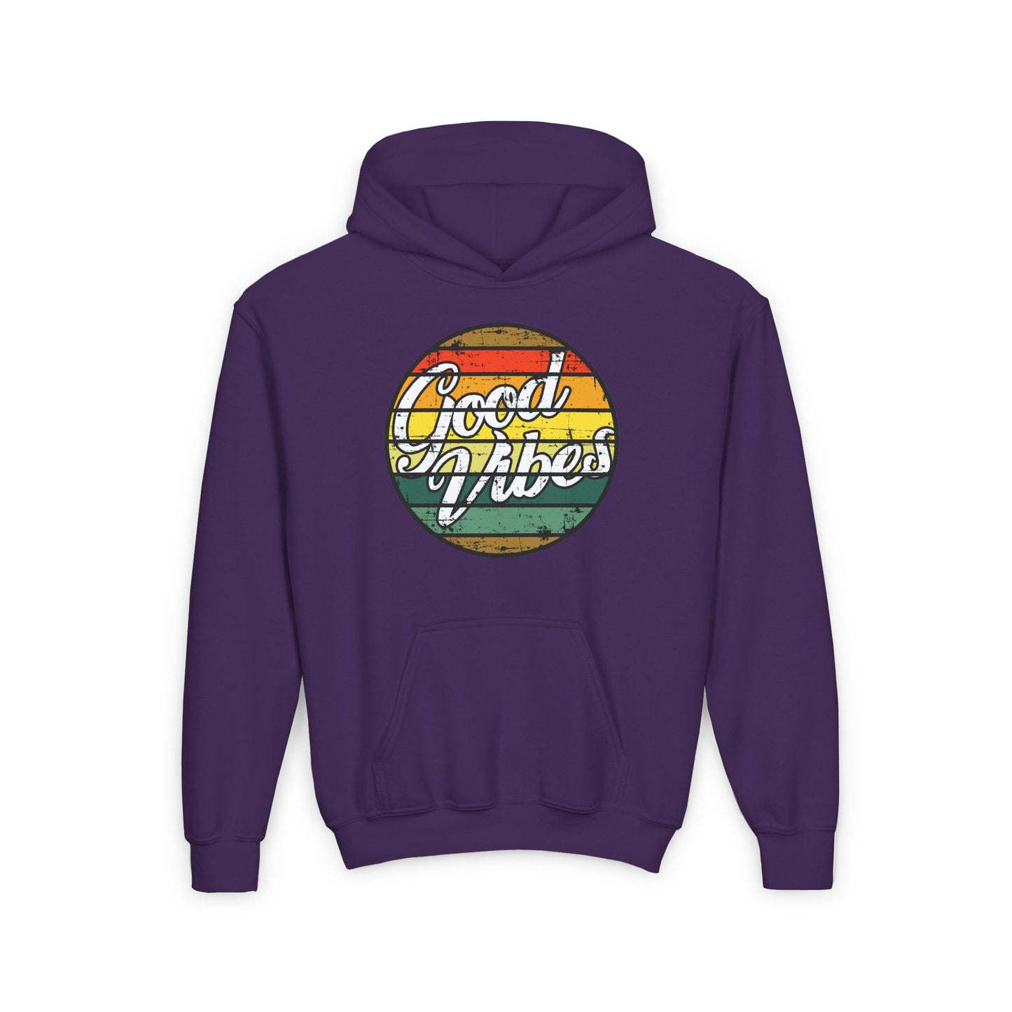 Good Vibes Youth Heavy Blend Hooded Sweatshirt