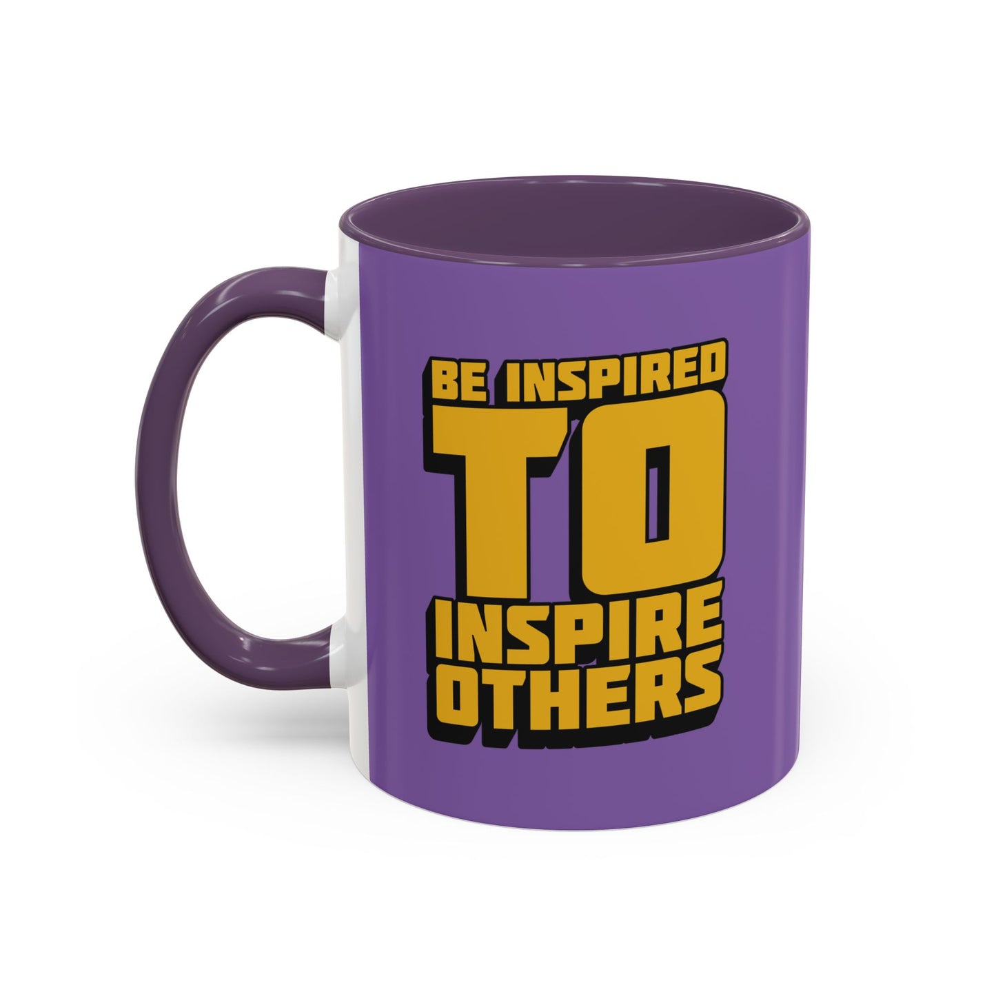 Be Inspired To Inspire Others Accent Coffee Mug (11, 15oz)