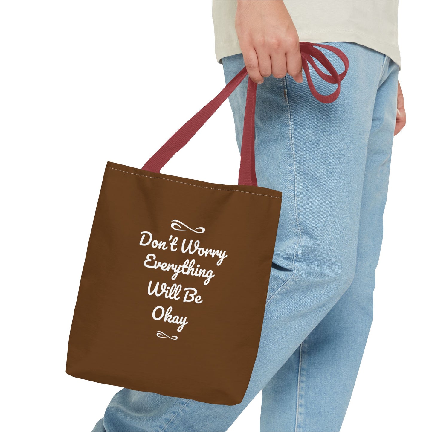Don't Worry Everything Will Be Okay Tote Bag (AOP)