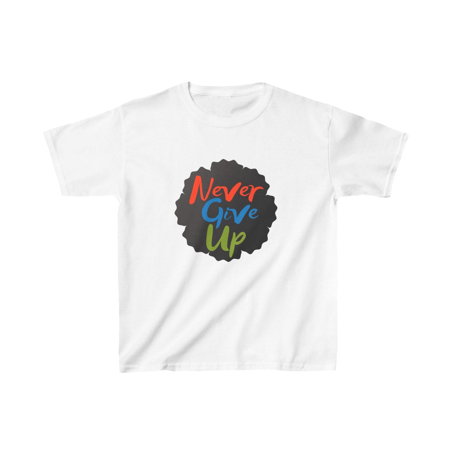 Never Give Up Kids Heavy Cotton™ Tee
