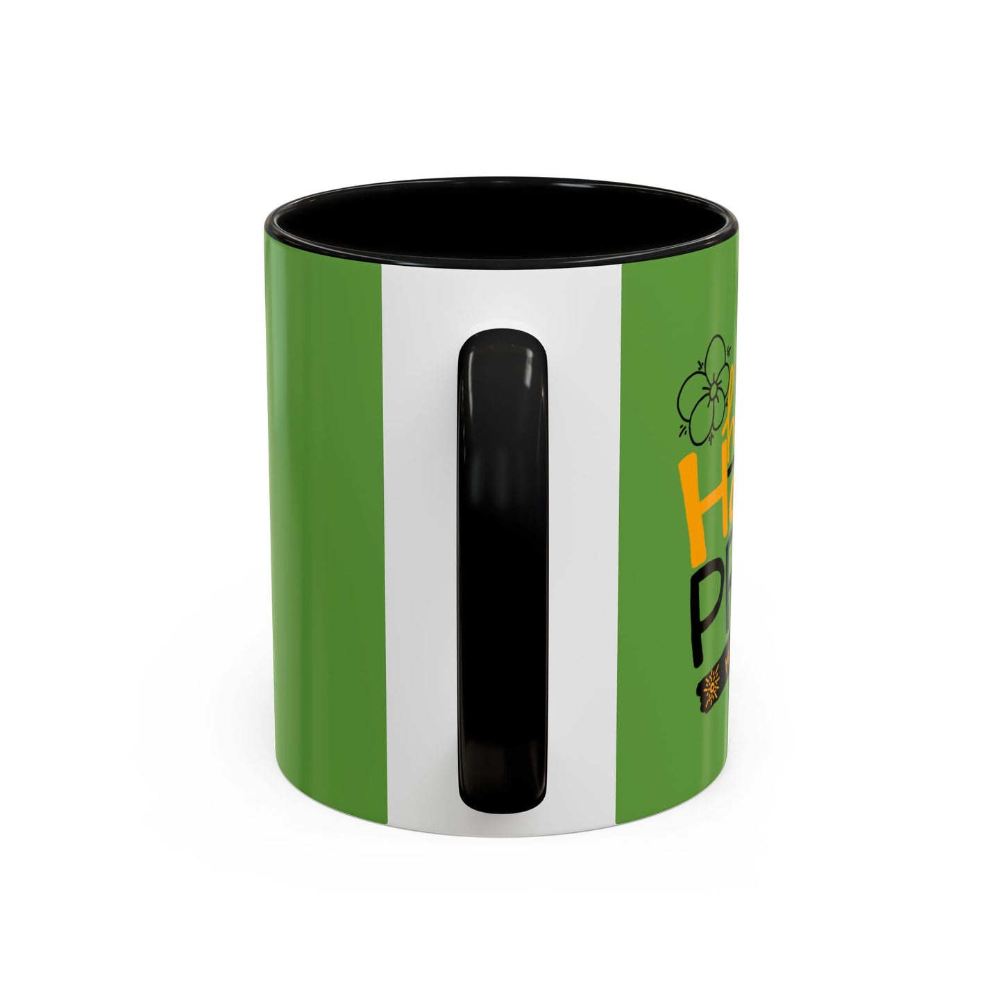 Hustle Hard And Pray Harder Accent Coffee Mug (11, 15oz)