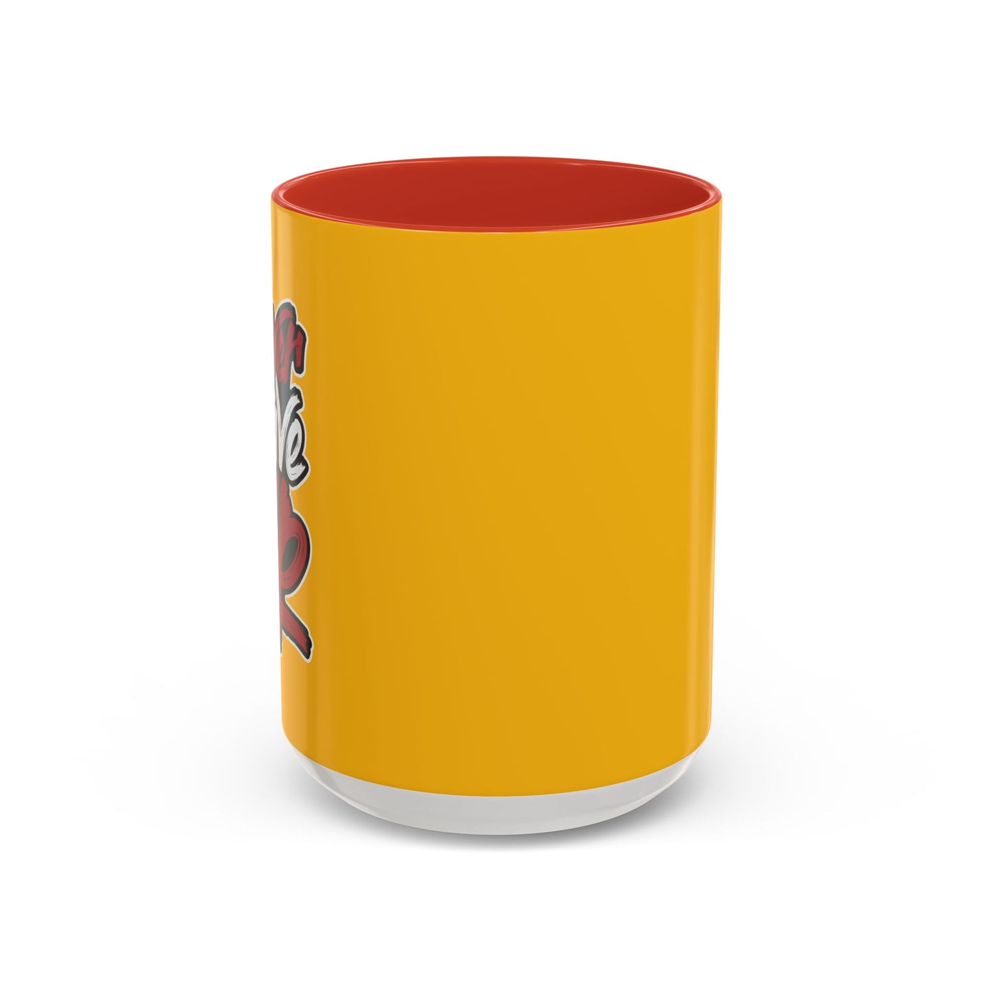 Never Give Up Accent Coffee Mug (11, 15oz)