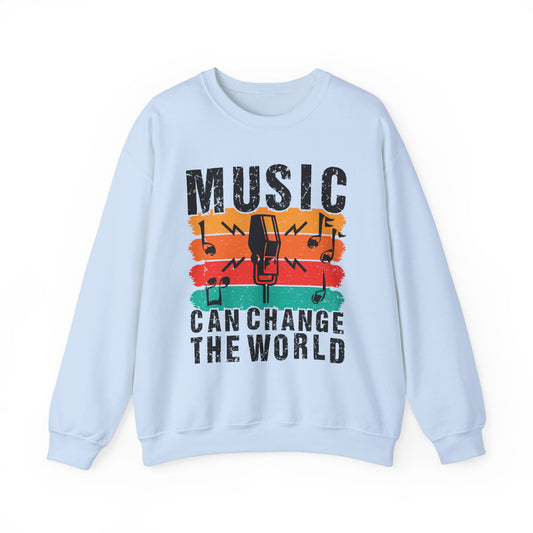 Music Can Change The World Unisex Heavy Blend™ Crewneck Sweatshirt