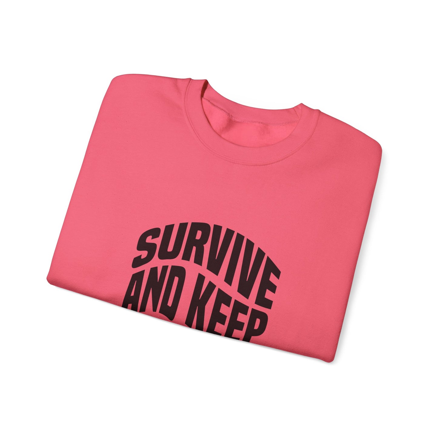 Survive And Keep Strong Unisex Heavy Blend™ Crewneck Sweatshirt