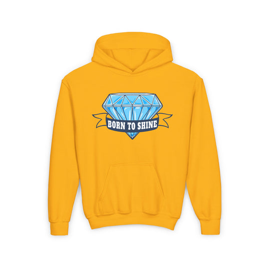 Born To Shine Youth Heavy Blend Hooded Sweatshirt