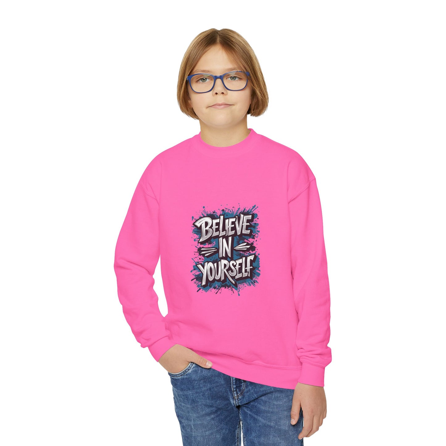 Believe In Yourself Youth Crewneck Sweatshirt