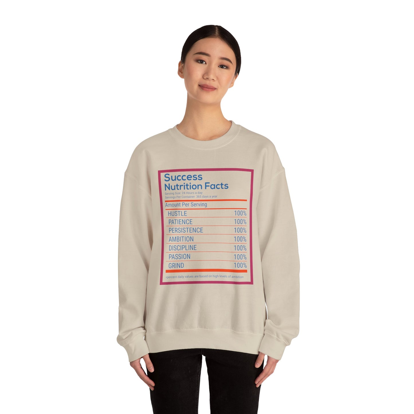 Success Nutrition Facts Unisex Heavy Blend™ Crewneck Sweatshirt