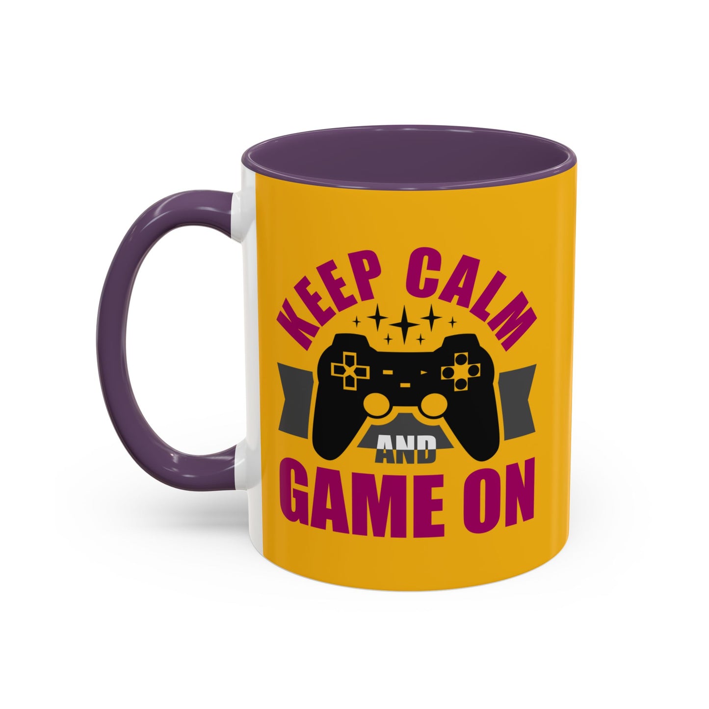 Keep Calm And Game On Accent Coffee Mug (11, 15oz)