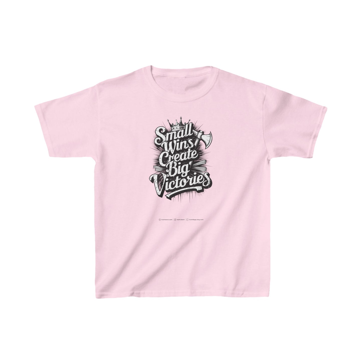 Small Wings Create Big Victories Kids Heavy Cotton™ Tee