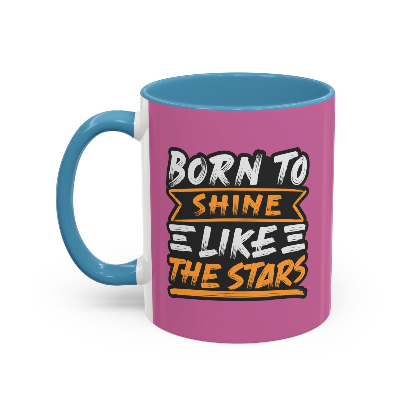 Born To Shine Like The Stars Accent Coffee Mug (11, 15oz)