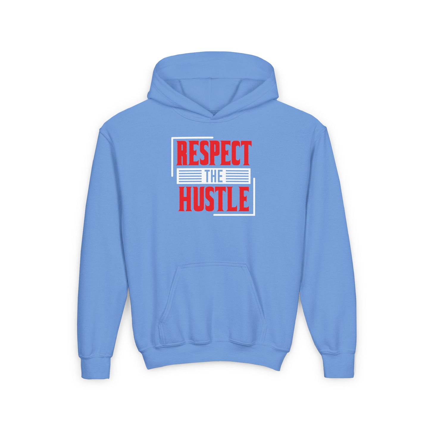 Respect The Hustle Youth Heavy Blend Hooded Sweatshirt