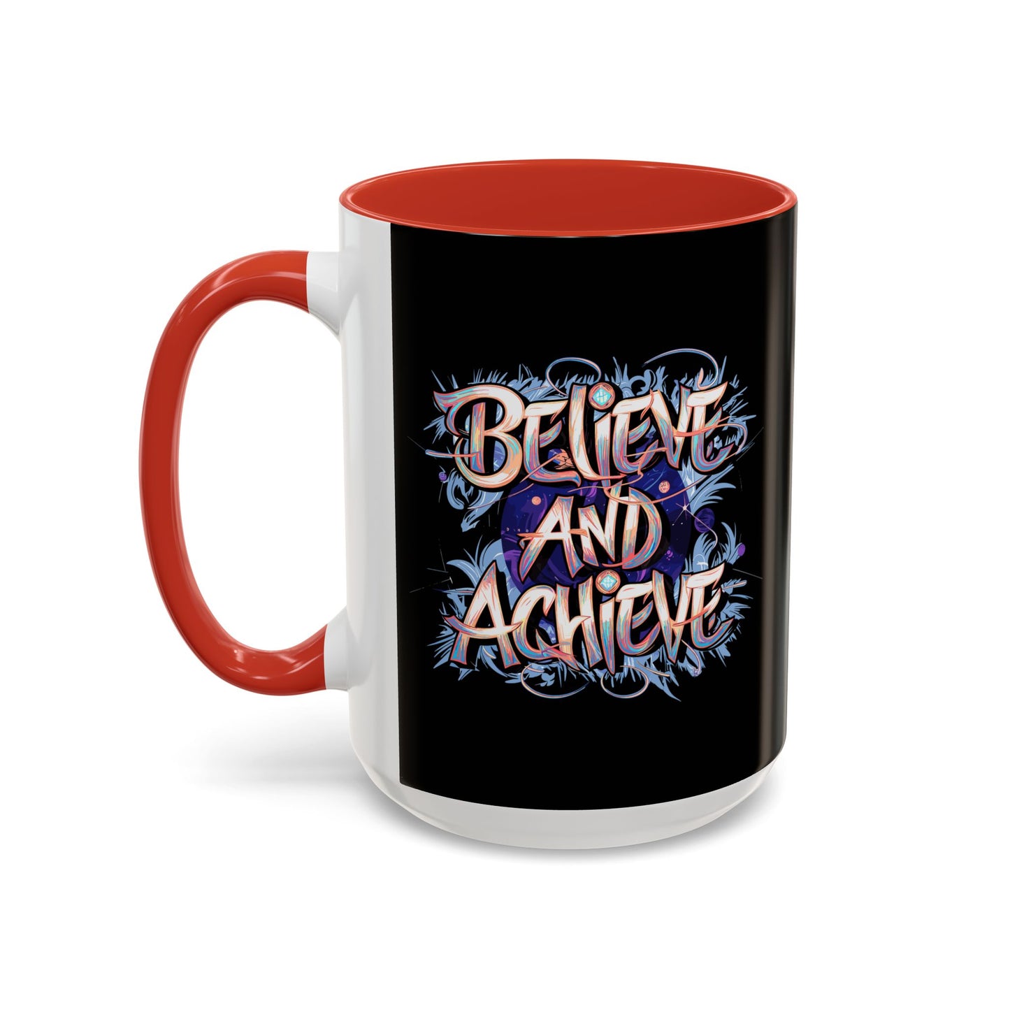 Believe And Achieve Accent Coffee Mug (11, 15oz)