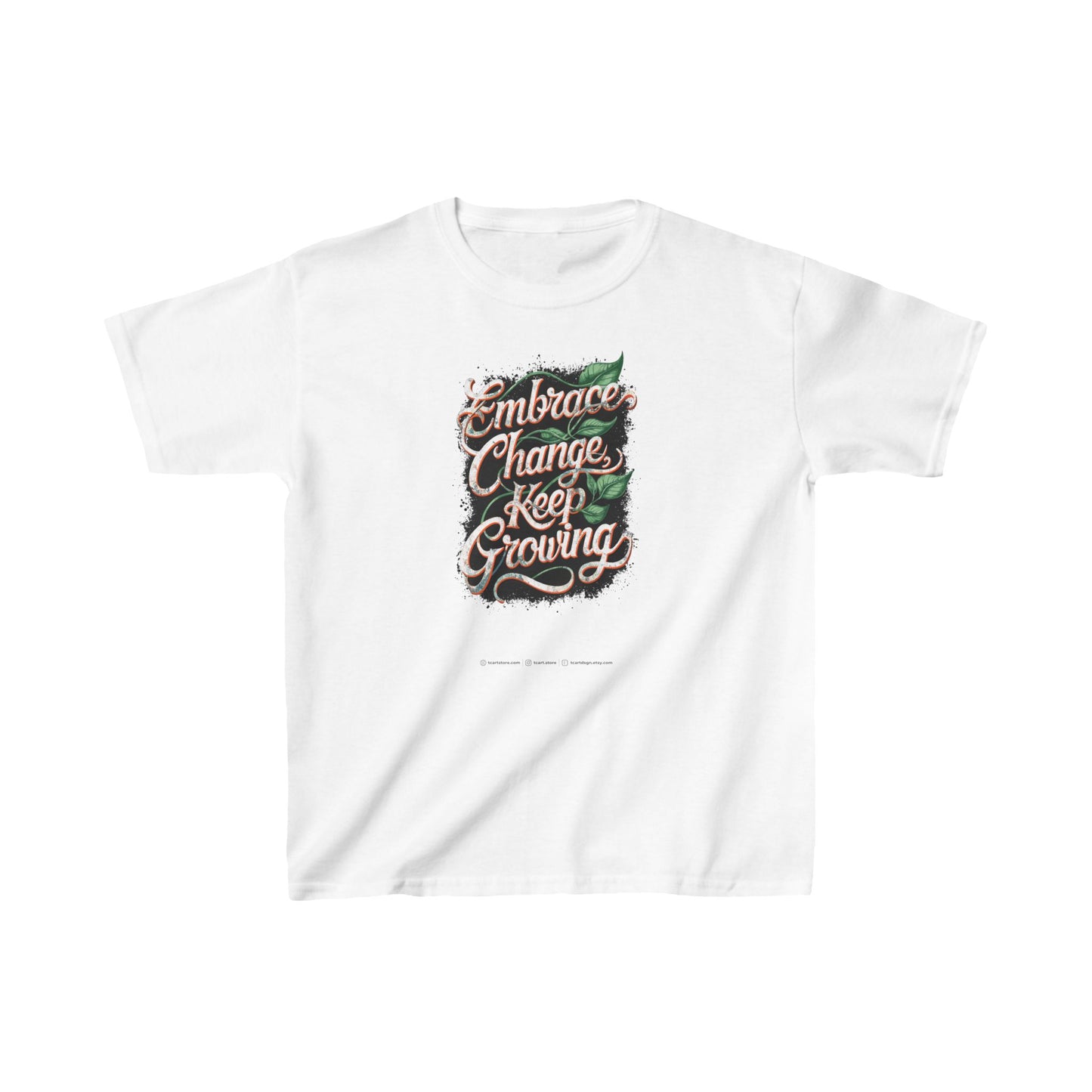 Embrace Change Keep Growing  Kids Heavy Cotton™ Tee