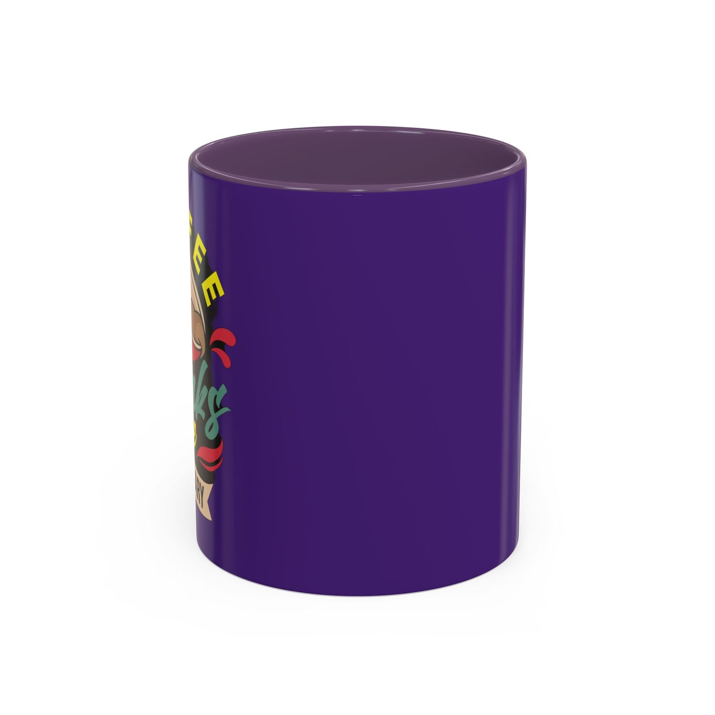 Coffee Breaks Are Necessary Accent Coffee Mug (11, 15oz)