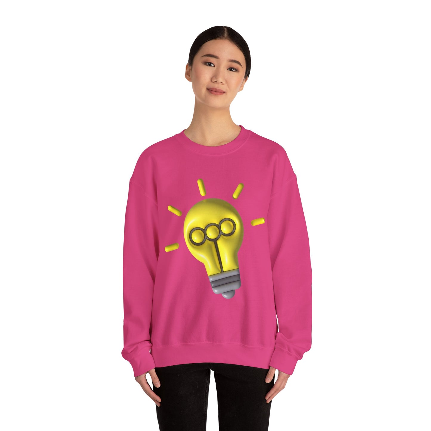 Inspire Idea Bulb Unisex Heavy Blend™ Crewneck Sweatshirt
