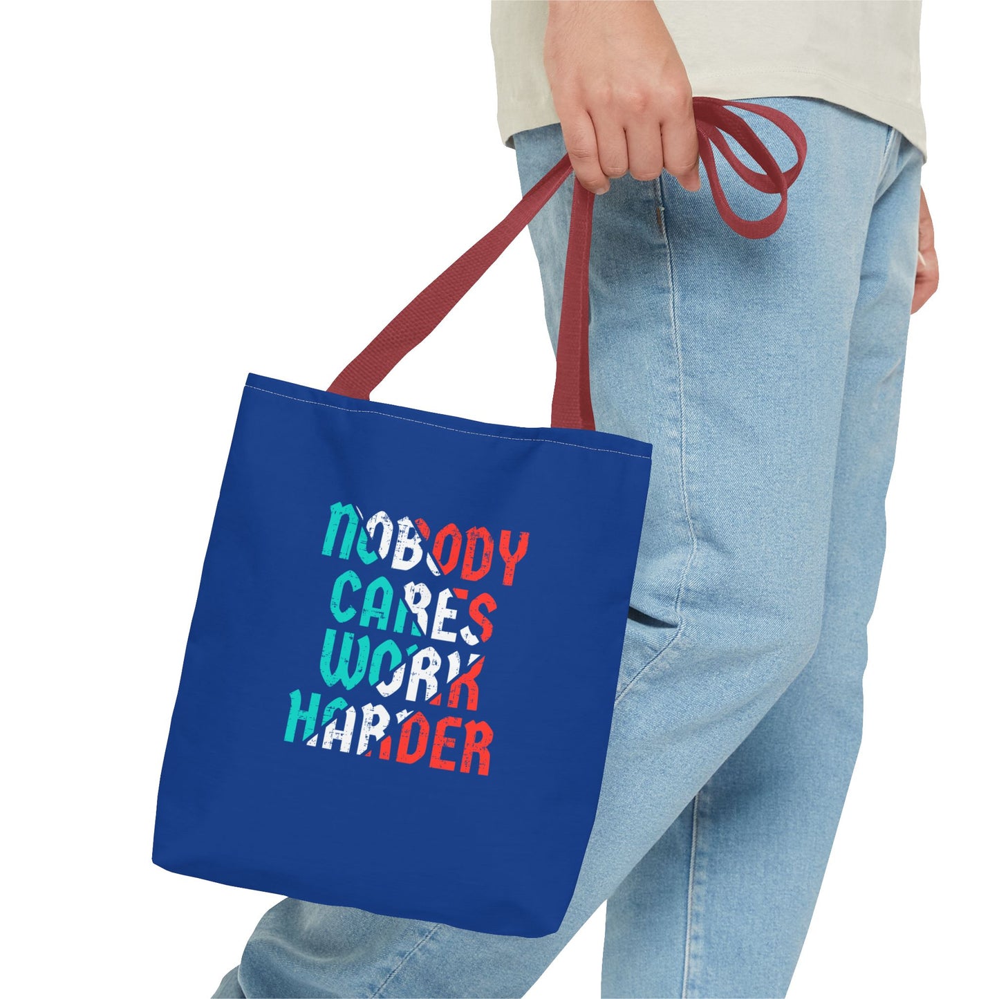Nobody Cares Work Harder Tote Bag (AOP)