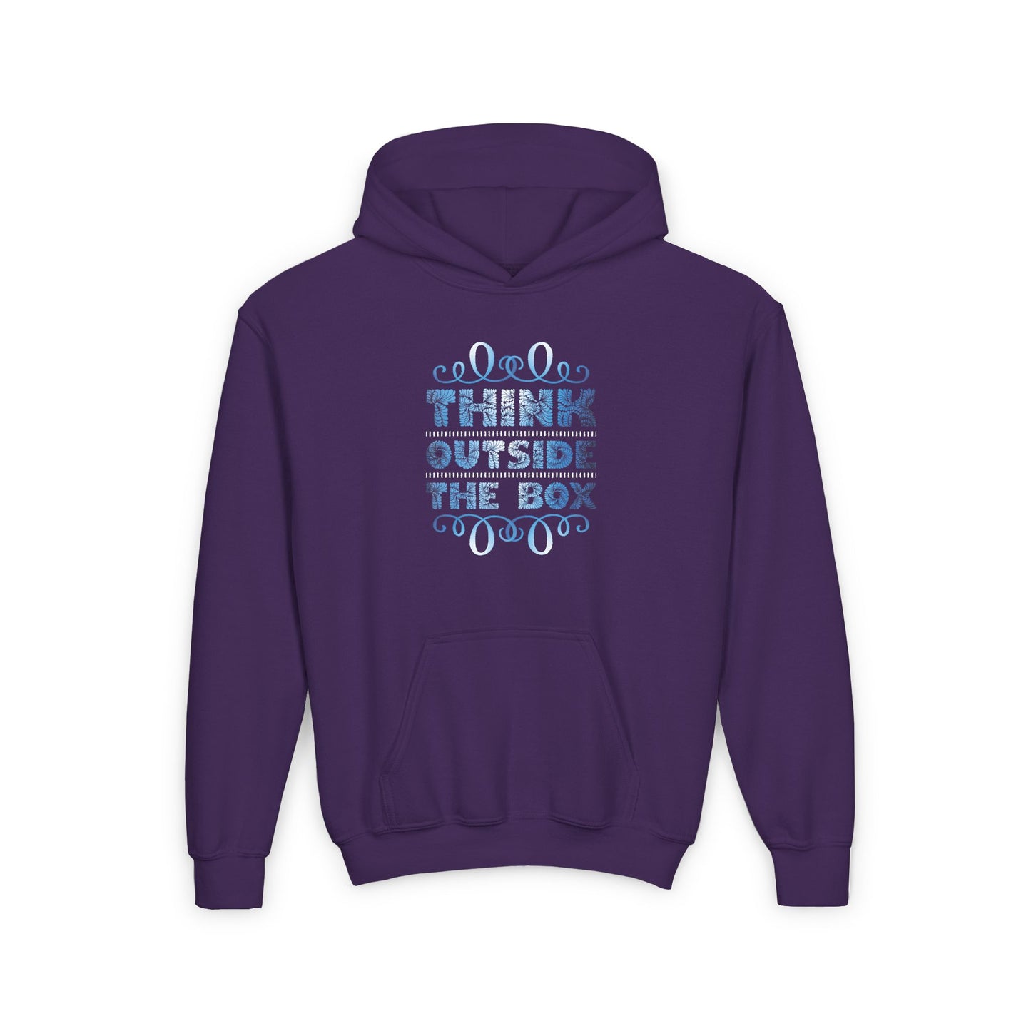 Think Outside The Box Youth Heavy Blend Hooded Sweatshirt