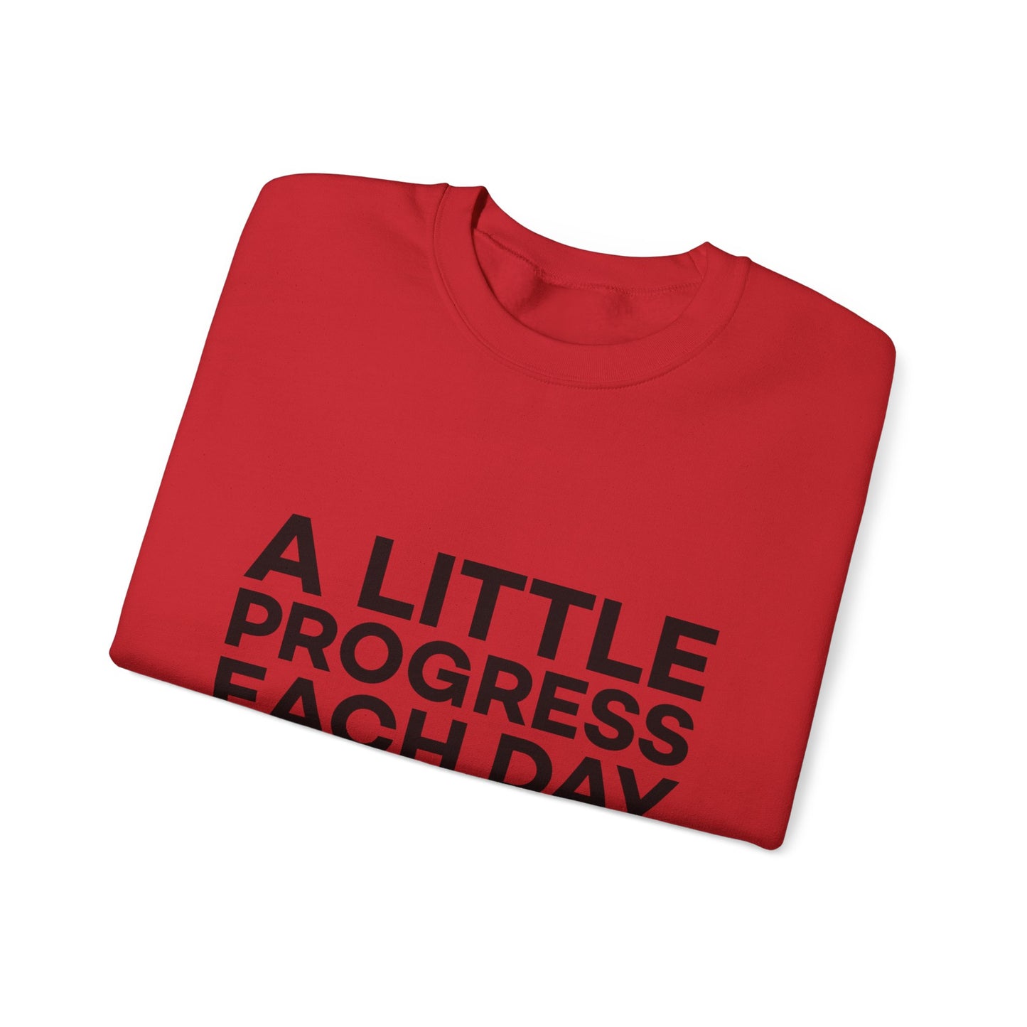 A Little Progress Each Day Adds Up To Big Results! Unisex Heavy Blend™ Crewneck Sweatshirt