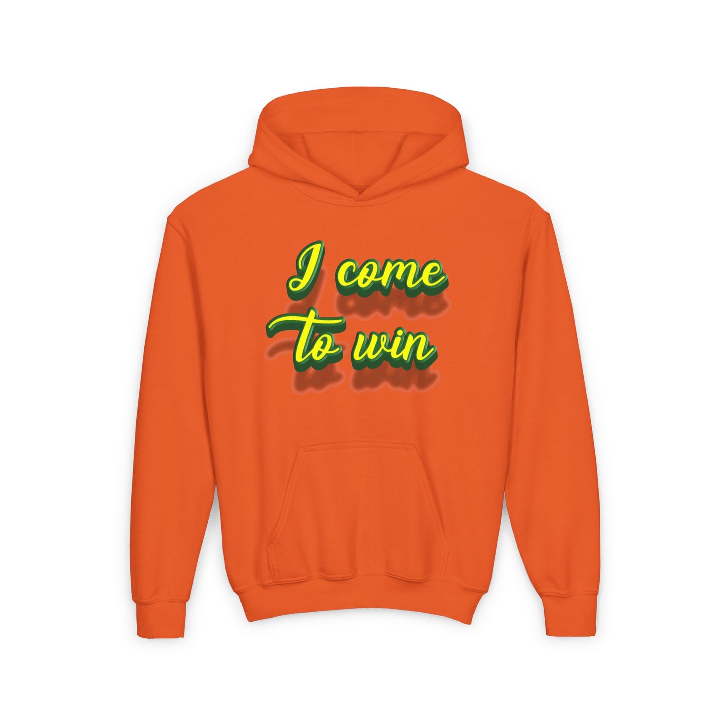I Come To Win Youth Heavy Blend Hooded Sweatshirt