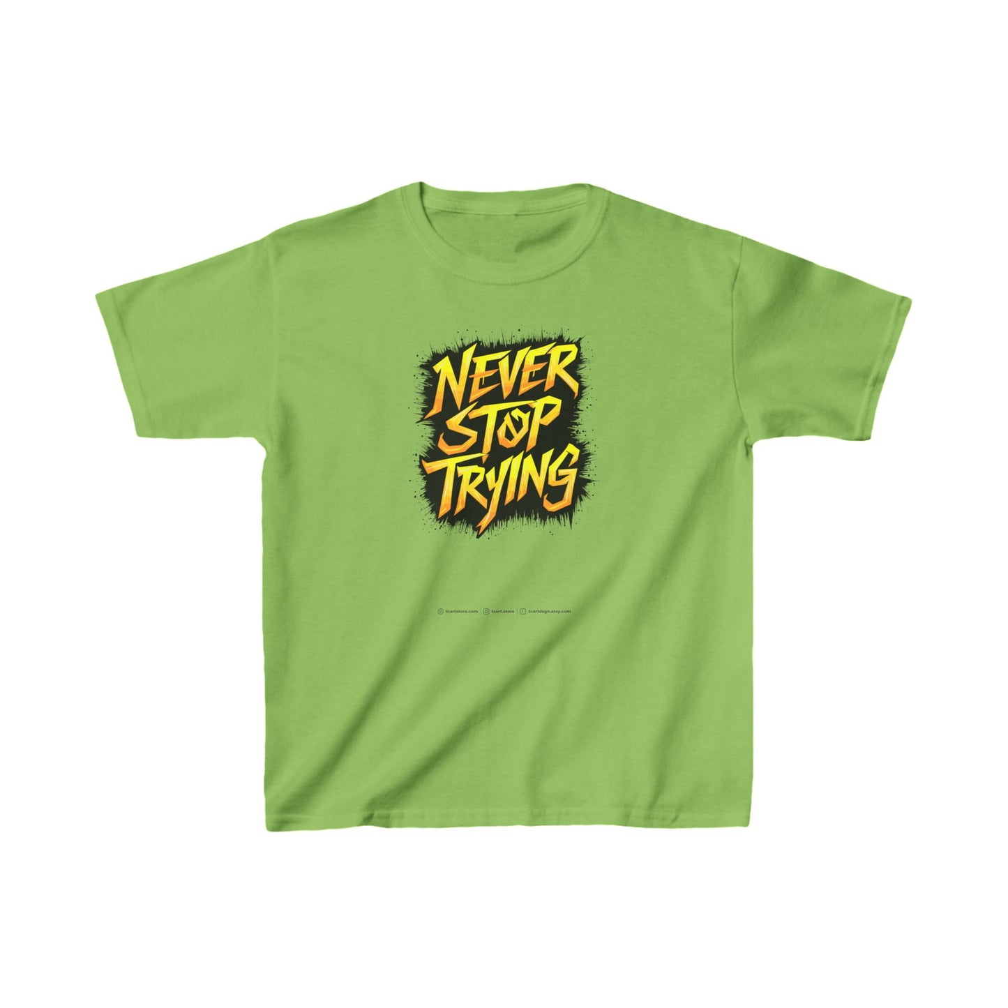 Never Stop Trying Kids Heavy Cotton™ Tee