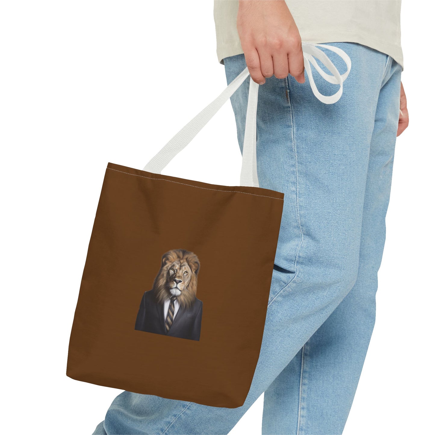 Lion Business Person Tote Bag (AOP)