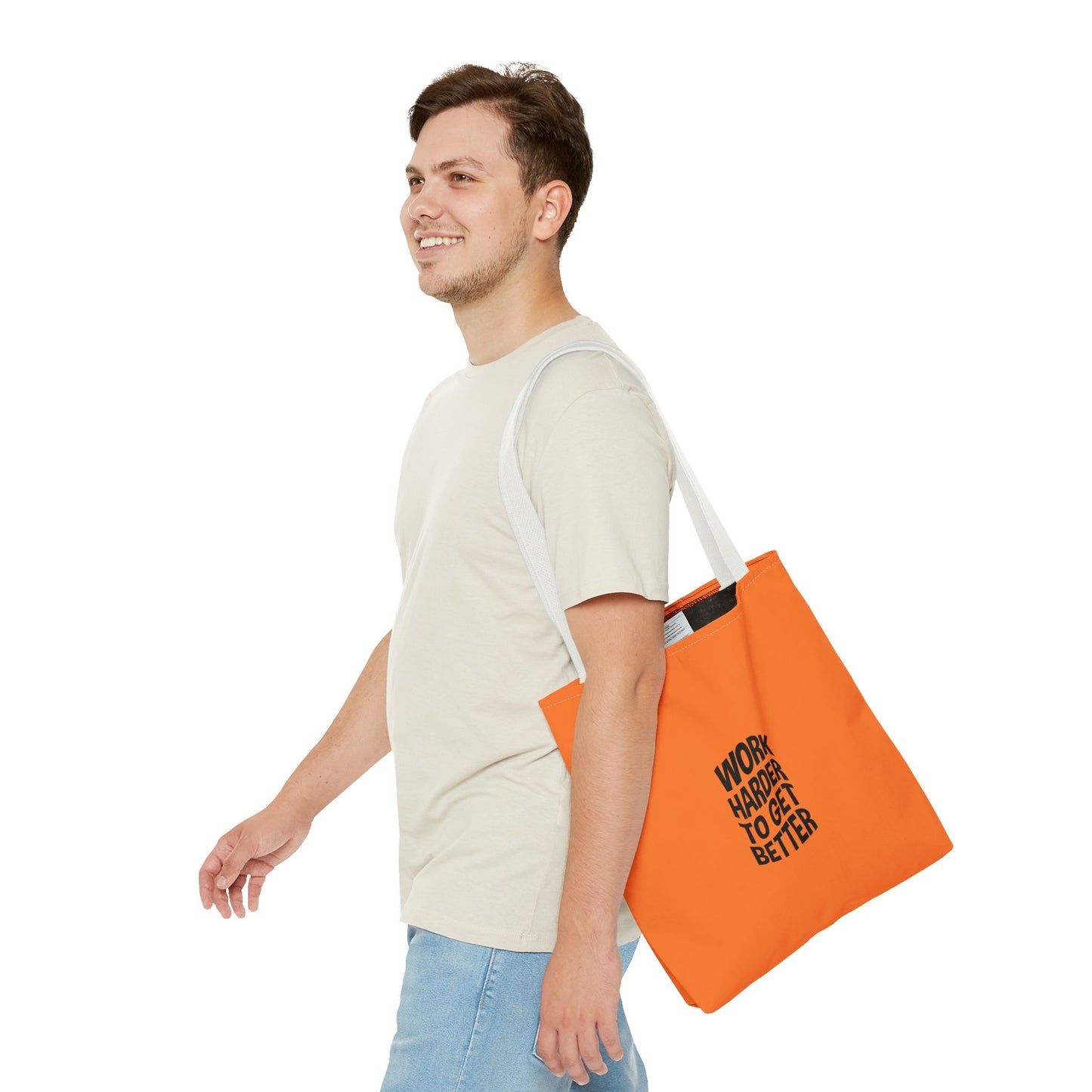 Work Harder To Get Better Tote Bag (AOP)