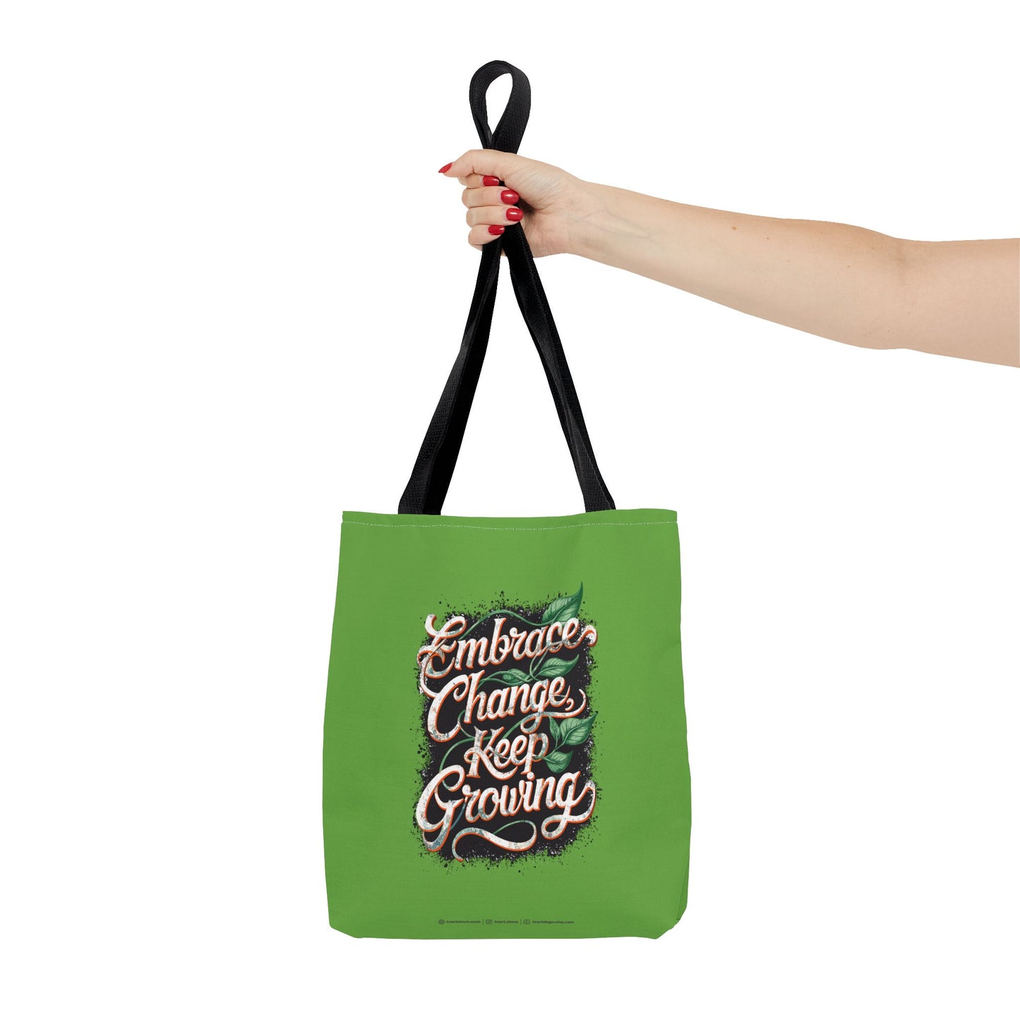 Embrace Change Keep Growing Tote Bag (AOP)