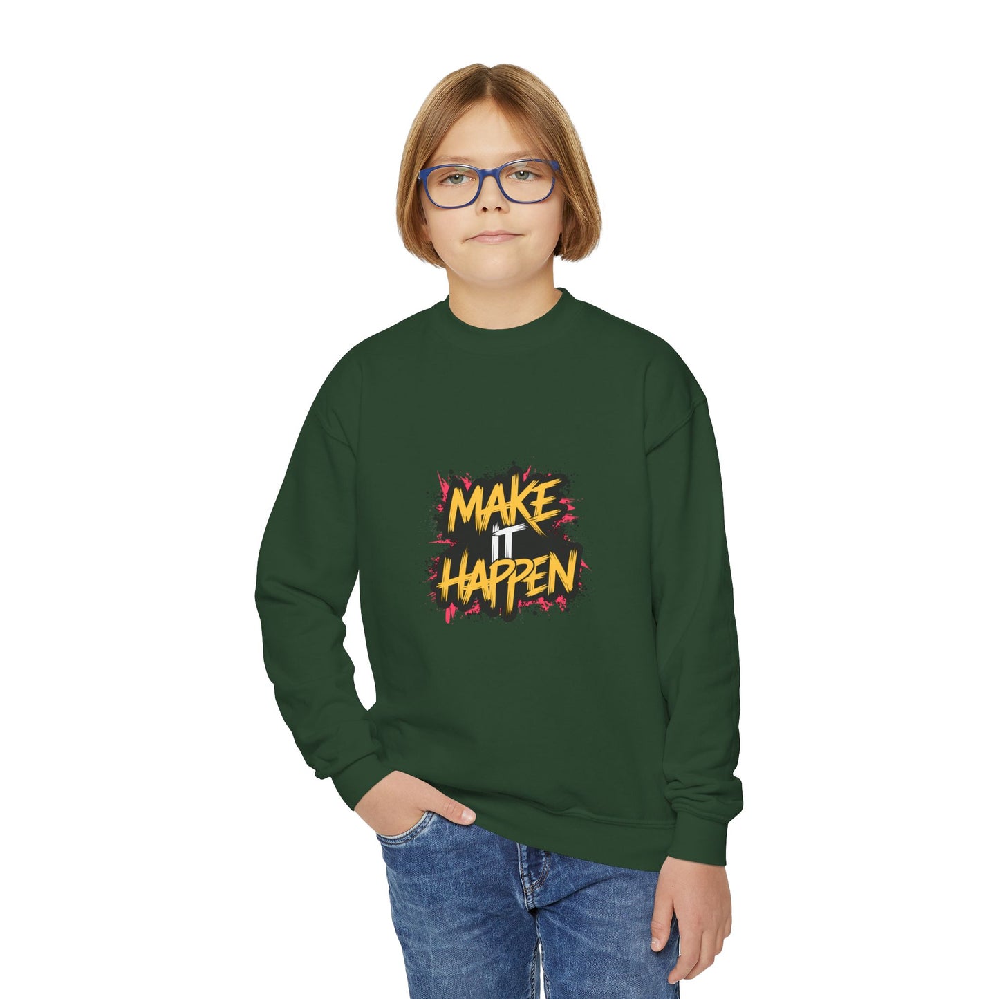 Make It Happen Youth Crewneck Sweatshirt