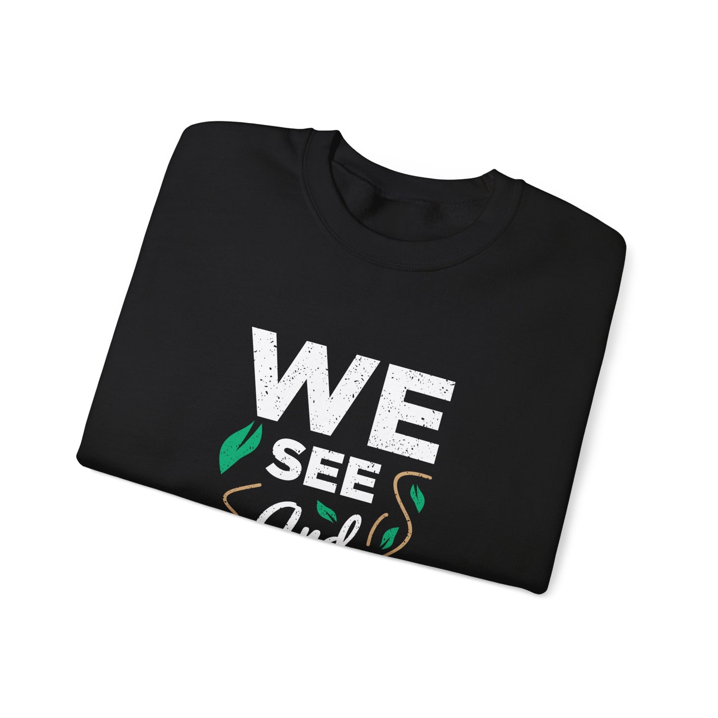 We See And We Care Unisex Heavy Blend™ Crewneck Sweatshirt