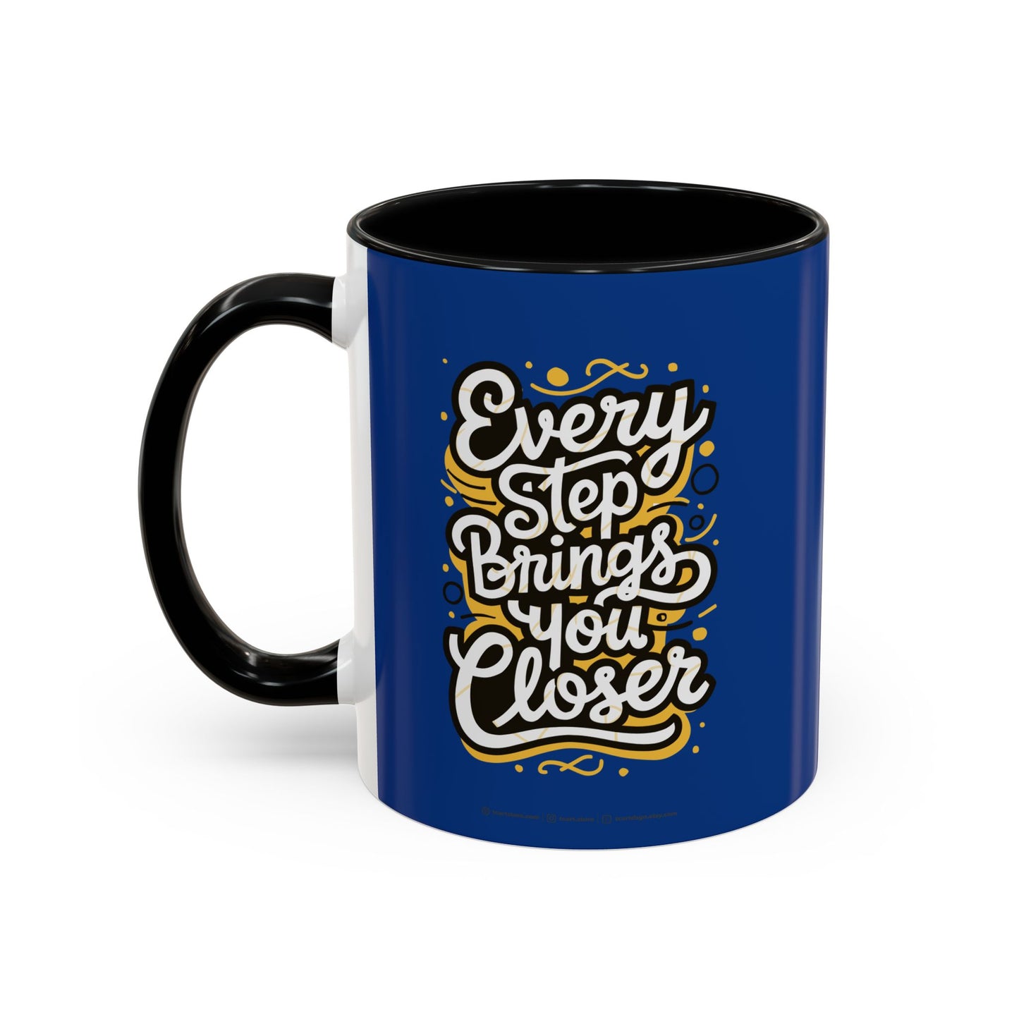 Every Step Brings You Closer Accent Coffee Mug (11, 15oz)