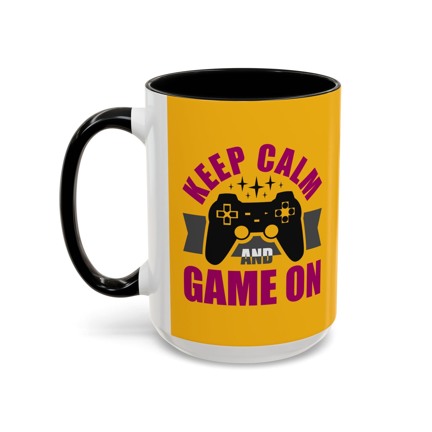 Keep Calm And Game On Accent Coffee Mug (11, 15oz)