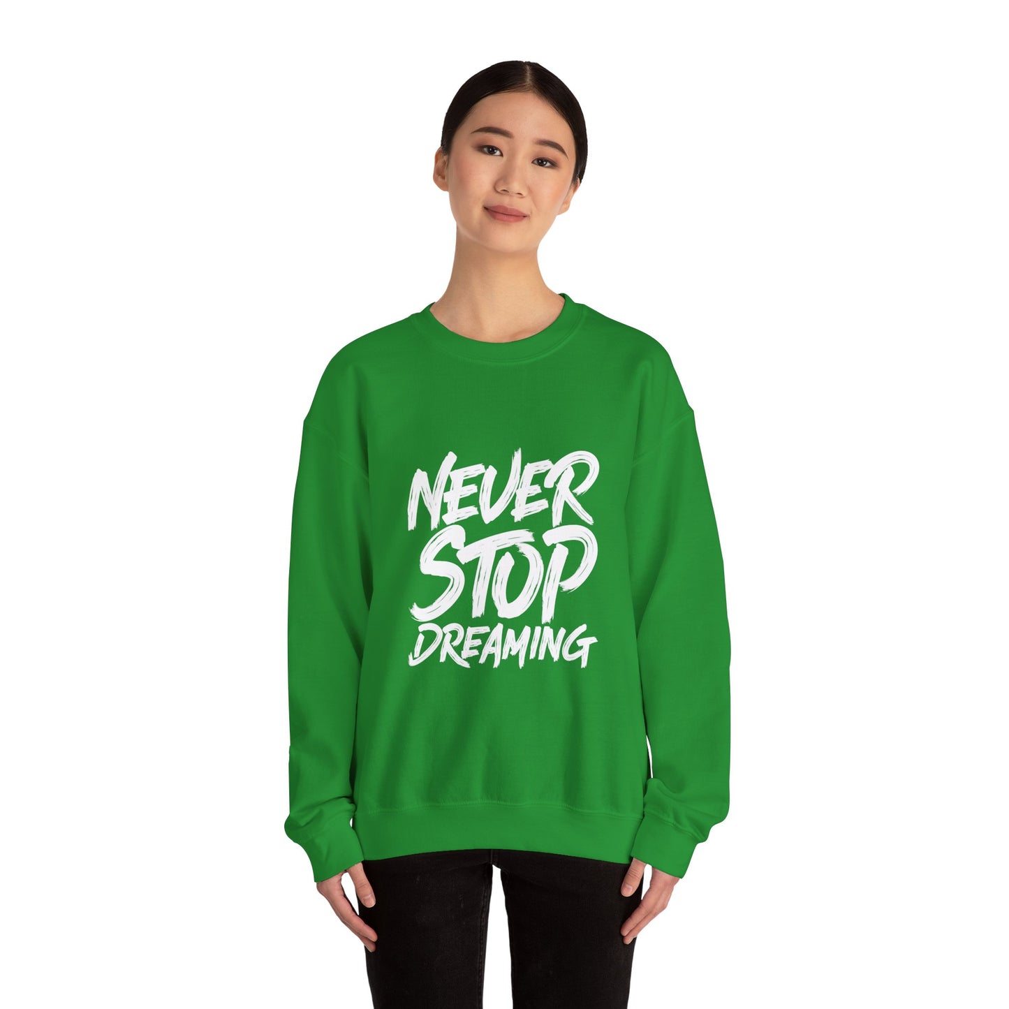 Never Stop Dreaming Unisex Heavy Blend™ Crewneck Sweatshirt