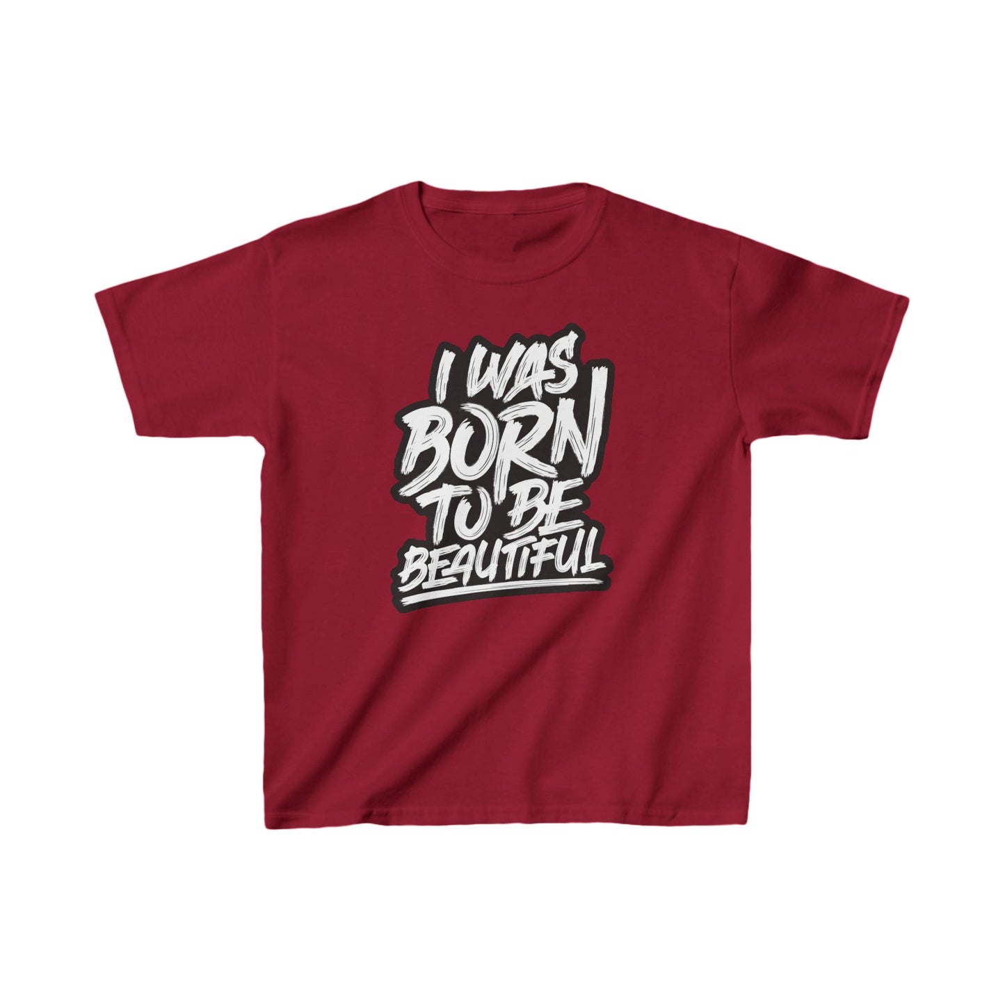 I Was Born To Be Beautiful Kids Heavy Cotton™ Tee
