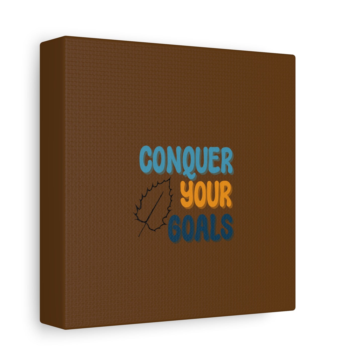 Conquer Your Goals Matte Canvas, Stretched, 1.25"