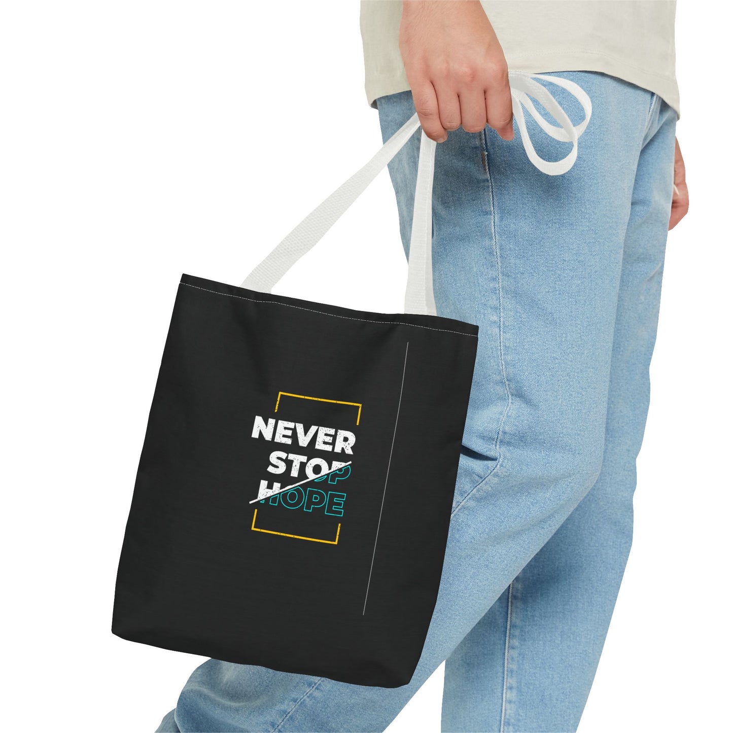 Never Stop Hope Tote Bag (AOP)