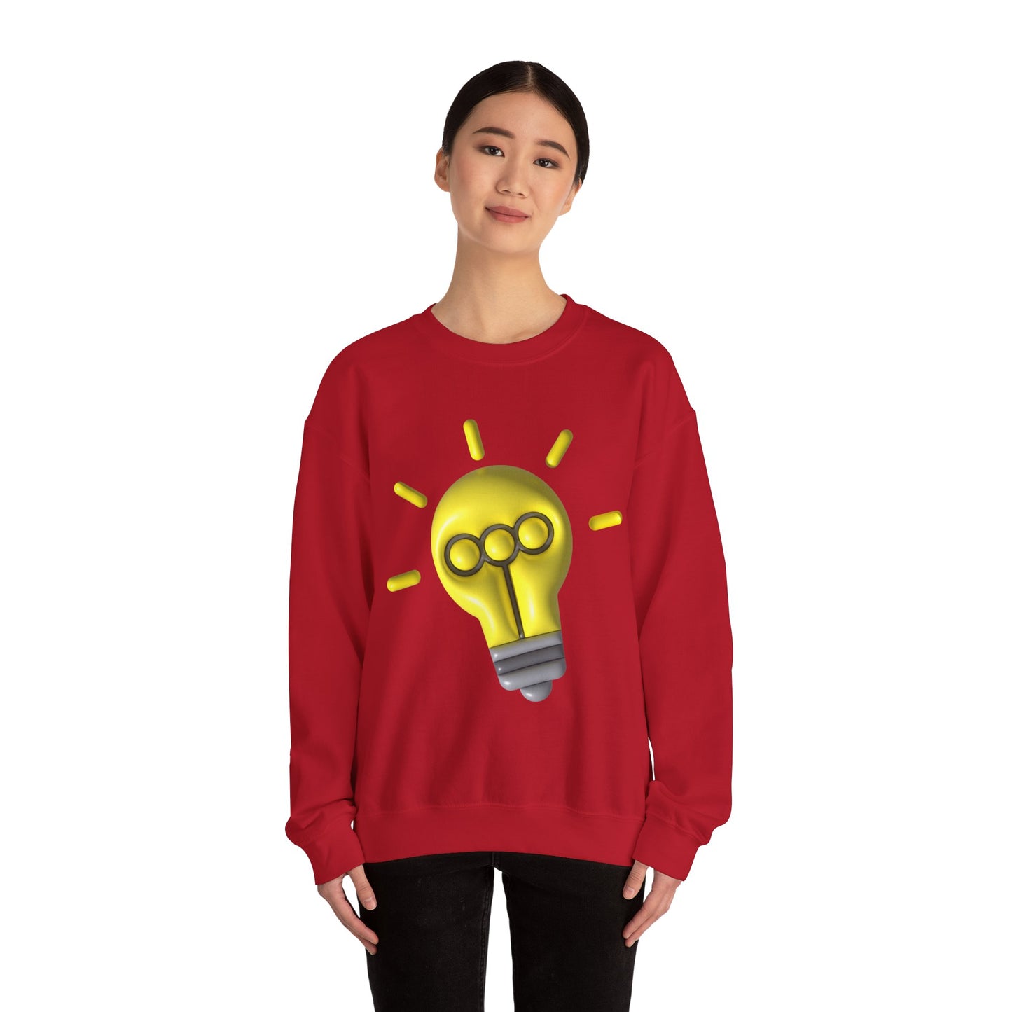 Inspire Idea Bulb Unisex Heavy Blend™ Crewneck Sweatshirt