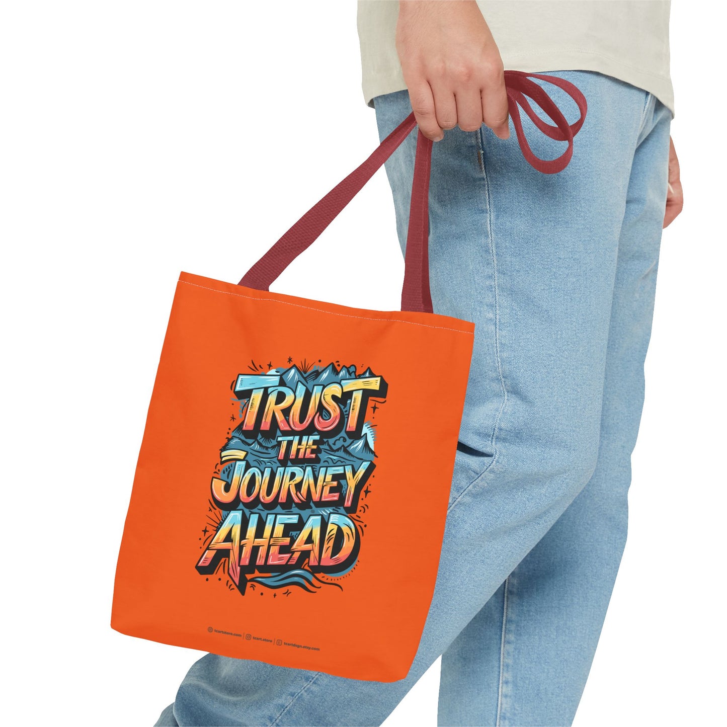 Trust The Journey Ahead Tote Bag (AOP)