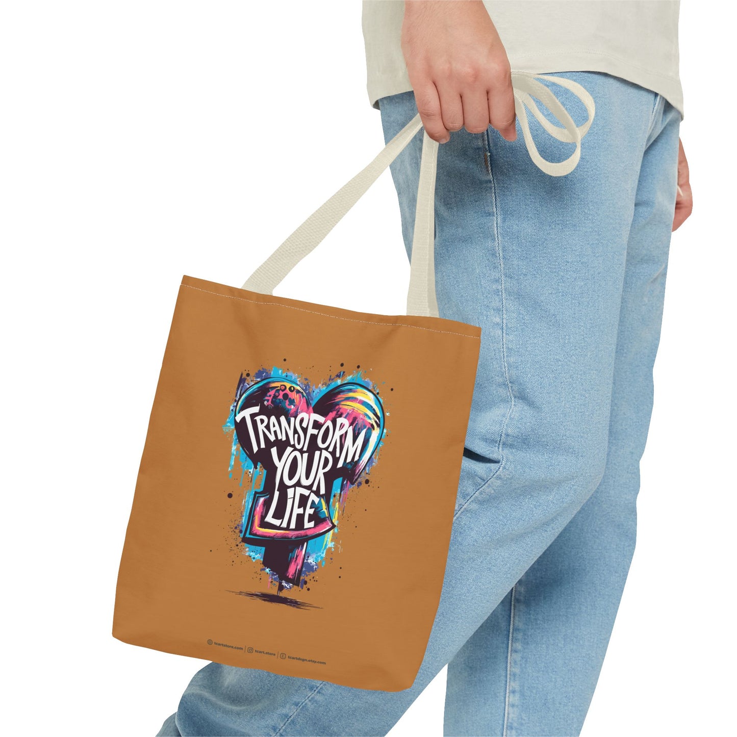 Transform Your Life Tote Bag (AOP)